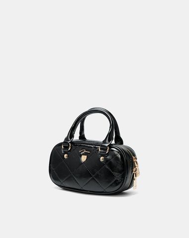  Túi Xách Nhỏ Bowling Top Handle Phối Khoá Trang Trí 