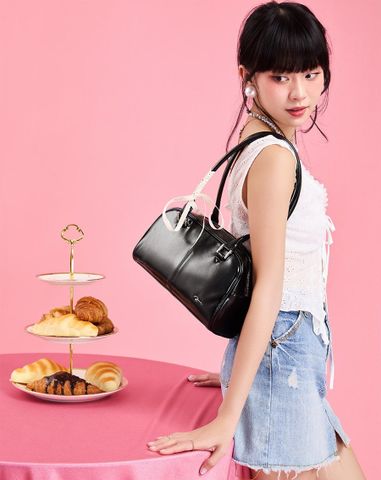  Túi Xách Nhỏ Form Bowling Tối Giản 