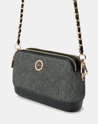  Túi Xách Nhỏ 3 Ngăn Đính Logo Cách Điệu 