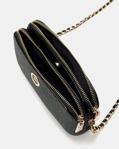  Túi Xách Nhỏ 3 Ngăn Đính Logo Cách Điệu 