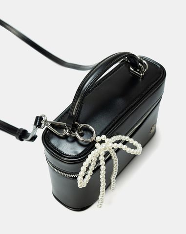  Túi Xách Nhỏ Vanity Bag Phối Charm Nơ 