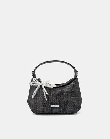  Túi Xách Nhỏ Top Handle Trang Trí Charm Nơ 