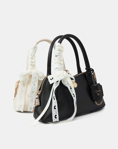  Túi Xách Nhỏ Bowling Phối Charm 