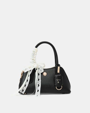  Túi Xách Nhỏ Bowling Phối Charm 