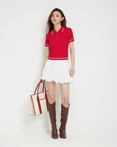  Áo dệt kim kiểu vặn thừng 