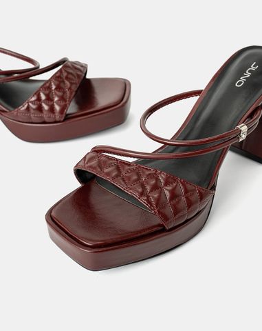  Giày Sandal Đế Đúp Quai Chần Bông 