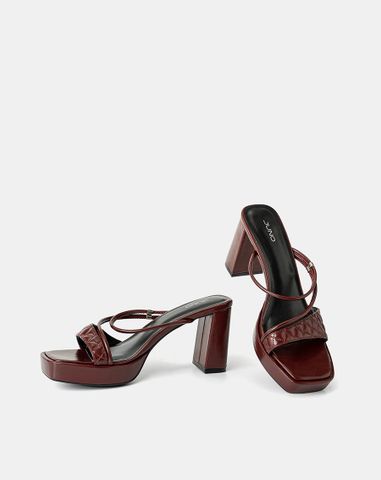  Giày Sandal Đế Đúp Quai Chần Bông 