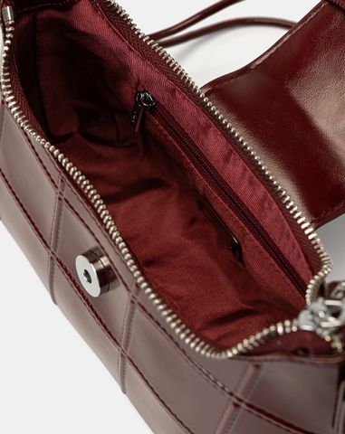  Túi Xách Nhỏ Dập Hoạ Tiết Ô Vuông 