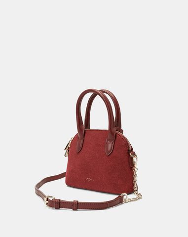  Túi Xách Nhỏ Form Chữ D Phối Charm Juno 