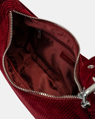  Túi Xách Nhỏ Đeo Vai Phối Vải Nhung Tăm 