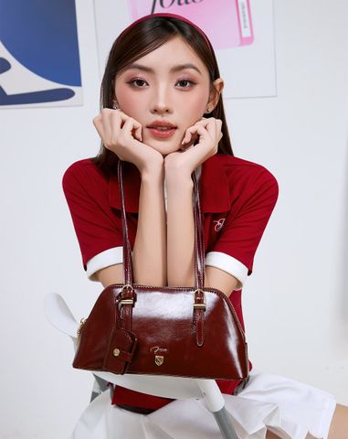  Túi Xách Nhỏ Đeo Vai Form Hình Thang Preppy Handbook 