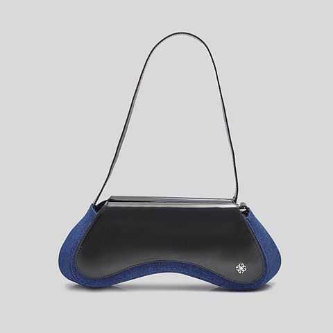  Túi Xách Gosto Vải Jean Nữ Màu Đen GBSW01400DEN 