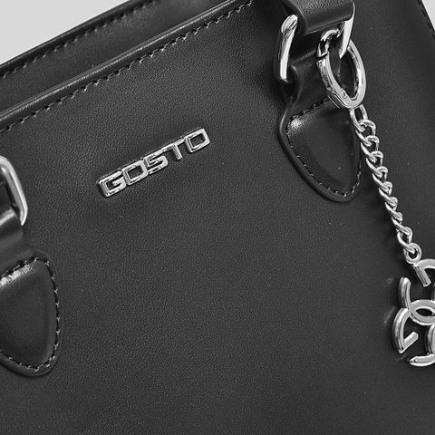  Túi Xách Gosto Da Tổng Hợp Nữ Màu Đen GBSW09800DEN 