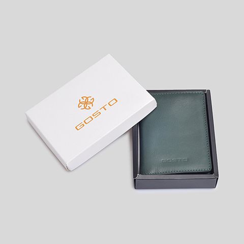  Ví Gosto Da Thật Nam Màu Rêu GBWM00200REU 