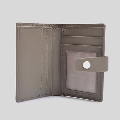  Ví Gosto Da Thật Nữ Màu Xám GBWW00300XAM 