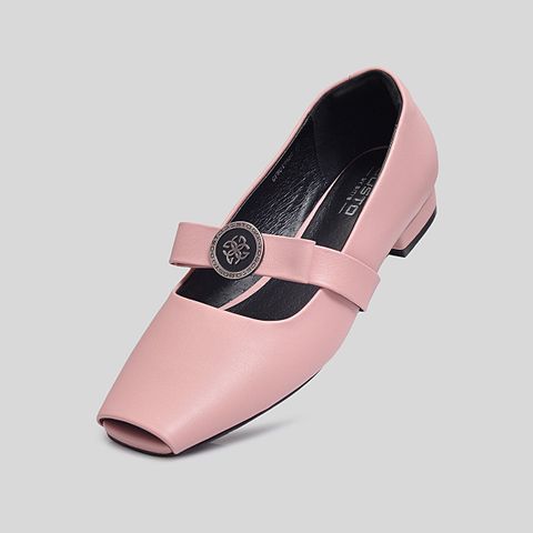  Giày Búp Bê Gosto Da Thật Nữ Màu Hồng GFW019588HOG 