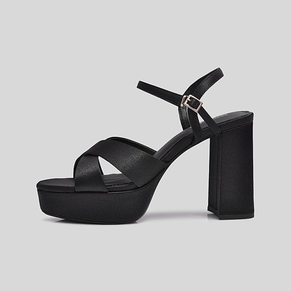  Sandal Cao Gót Gosto Nữ Màu Đen GFW020088DEN 