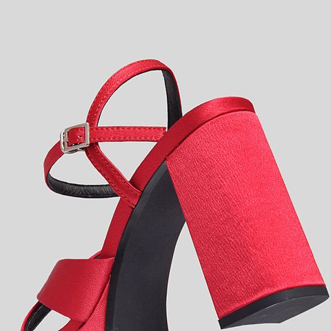  Sandal Cao Gót Gosto Nữ Màu Đỏ GFW020088DOO 