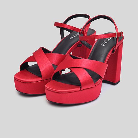  Sandal Cao Gót Gosto Nữ Màu Đỏ GFW020088DOO 