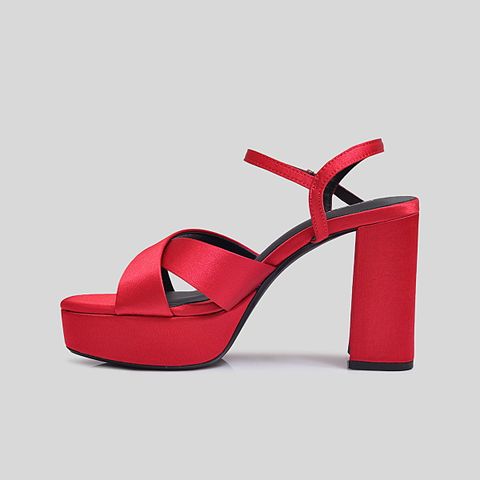  Sandal Cao Gót Gosto Nữ Màu Đỏ GFW020088DOO 