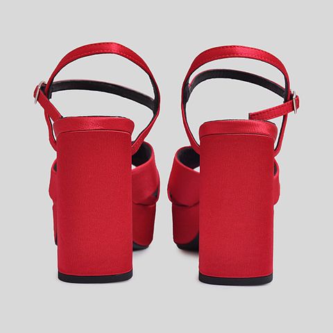  Sandal Cao Gót Gosto Nữ Màu Đỏ GFW020088DOO 