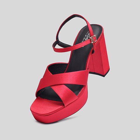  Sandal Cao Gót Gosto Nữ Màu Đỏ GFW020088DOO 