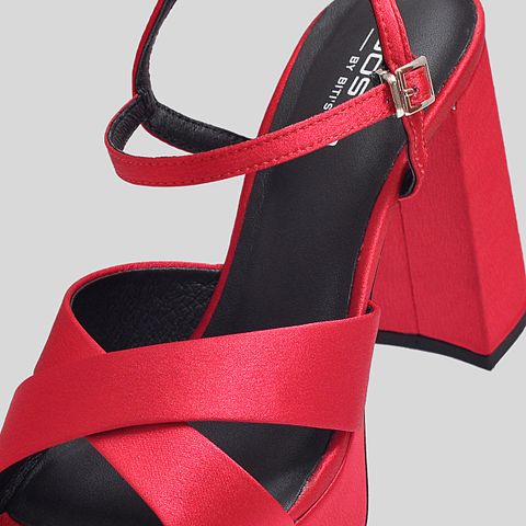  Sandal Cao Gót Gosto Nữ Màu Đỏ GFW020088DOO 