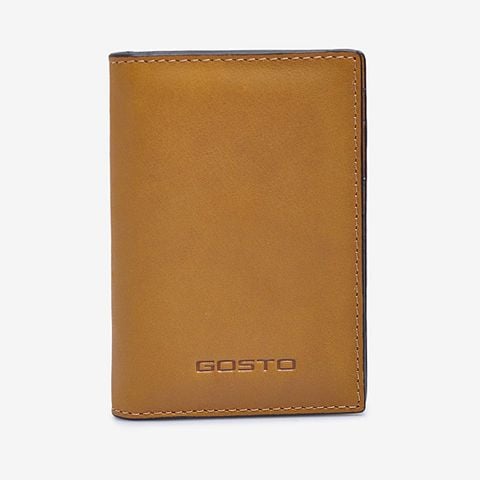  Ví Gosto Da Nam Màu Vàng Đậm GOPM00100VAD 