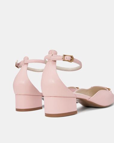  Giày Cao Gót Phối Khoá Trang Trí 