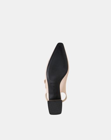  Giày Cao Gót Slingback Gót Vuông Có Khoá 