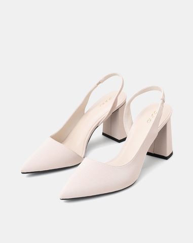  Giày Cao Gót Slingback Hở 