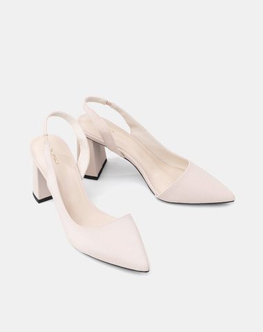  Giày Cao Gót Slingback Hở 