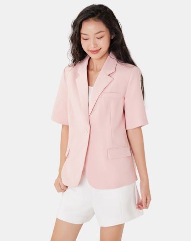  Áo blazer tay ngắn form rộng 