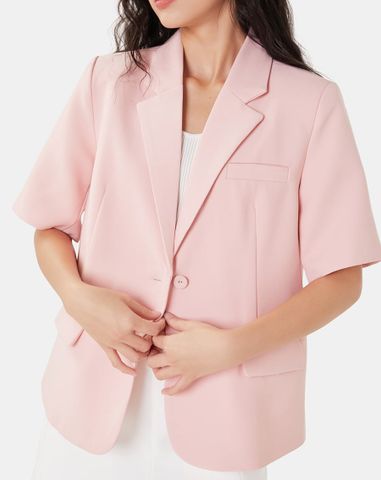  Áo blazer tay ngắn form rộng 