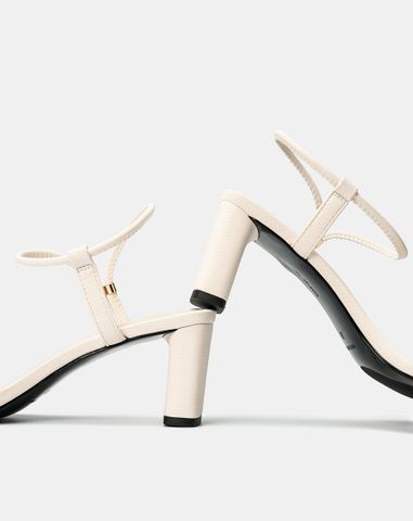  Giày Sandal Gót Cao Quai Ngang 