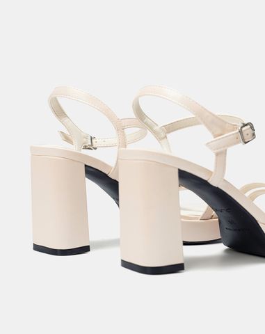  Giày Sandal Đế Đúp Phối Hai Quai Buckle 