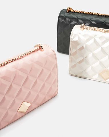  Túi xách nhỏ dập hiệu ứng princess diamond 