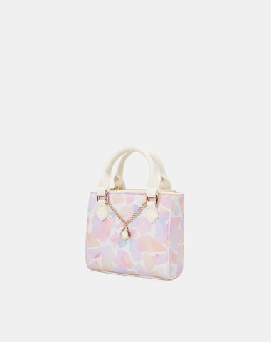  Túi form vuông dây xích trang trí 