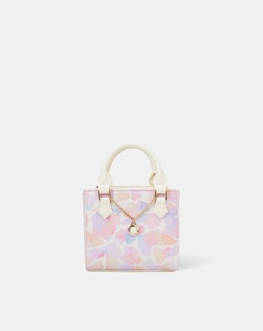  Túi form vuông dây xích trang trí 