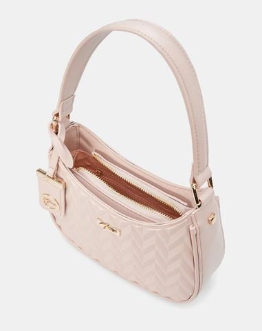  Túi Xách Nhỏ Hobo Dập Hoạ Tiết Phối Charm 