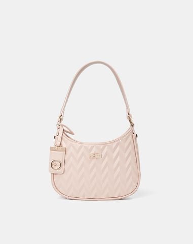  Túi Xách Nhỏ Hobo Dập Hoạ Tiết Phối Charm 