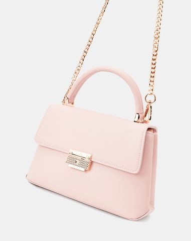  Túi Xách Nhỏ Top Handle Phối Khoá 