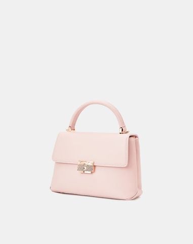  Túi Xách Nhỏ Top Handle Phối Khoá 