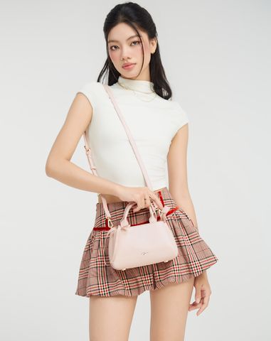  Túi Xách Nhỏ Top Handle Trang Trí Nơ 