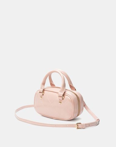  Túi Xách Nhỏ Bowling Top Handle Phối Khoá Trang Trí 