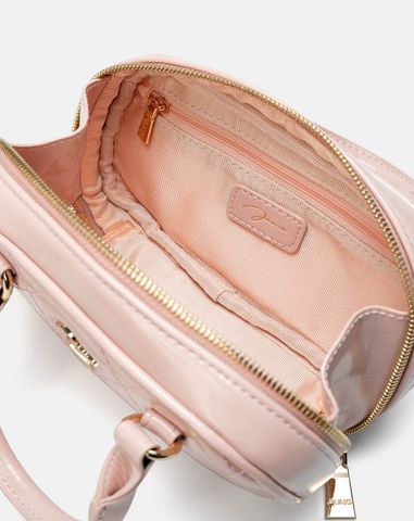  Túi Xách Nhỏ Bowling Top Handle Phối Khoá Trang Trí 