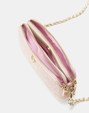  Túi Xách Nhỏ 3 Ngăn Đính Logo Cách Điệu 