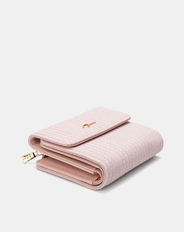  Ví Ngắn Cầm Tay Đính Logo Chữ Ký Kim Loại 