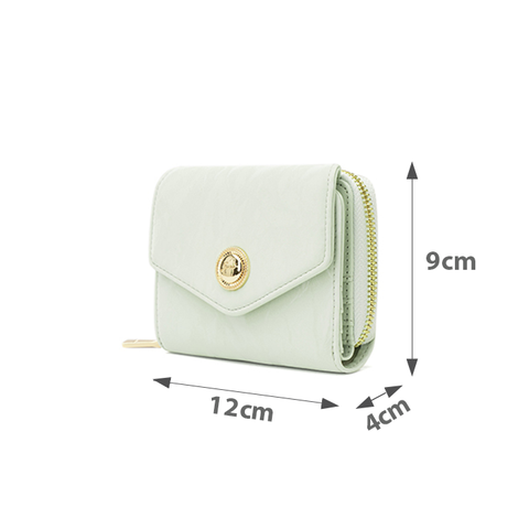  Ví Nắp Tam Giác Trang Trí Khoá Tròn Juno 