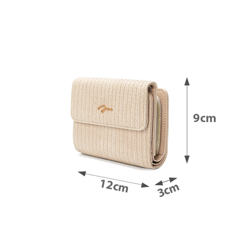  Ví Ngắn Cầm Tay Đính Logo Chữ Ký Kim Loại 